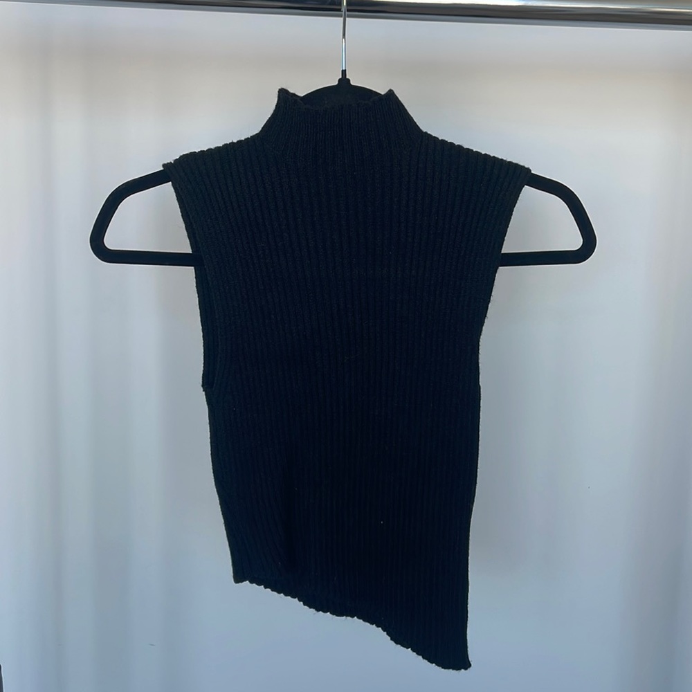 Asymmetrical sweater tank